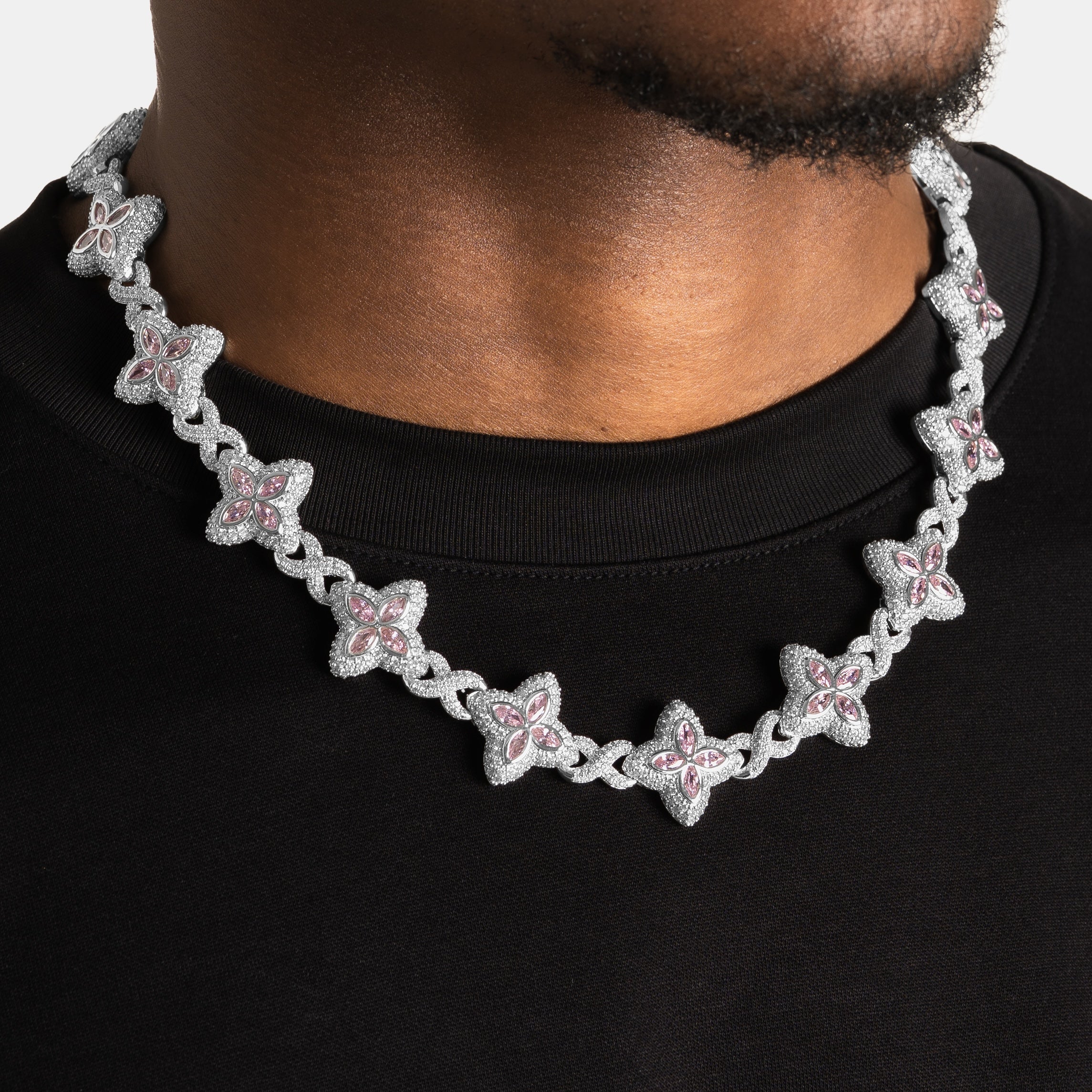 Pink Clover Infinity Chain - Image 2