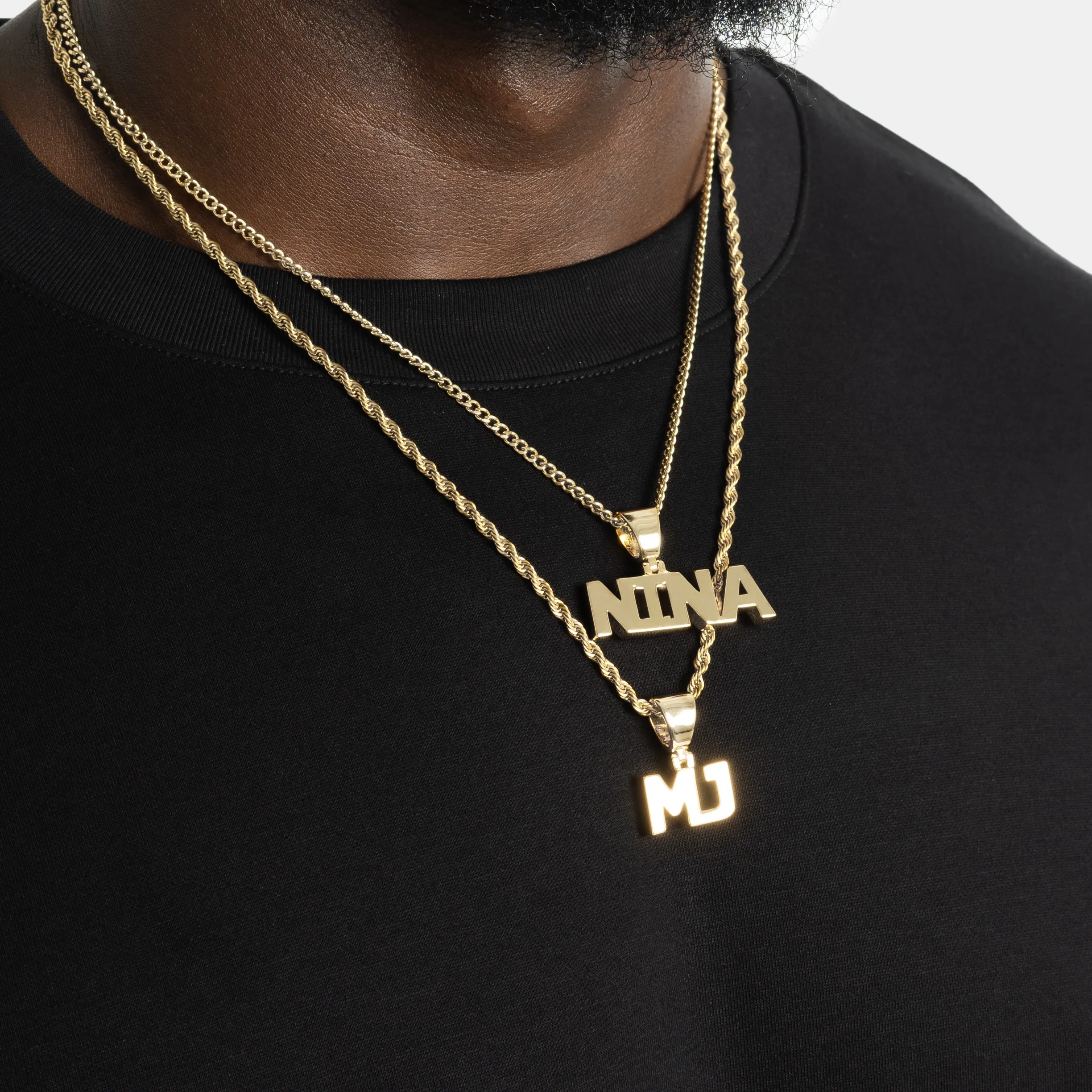 Plain Custom Letter Pendant - Image 3