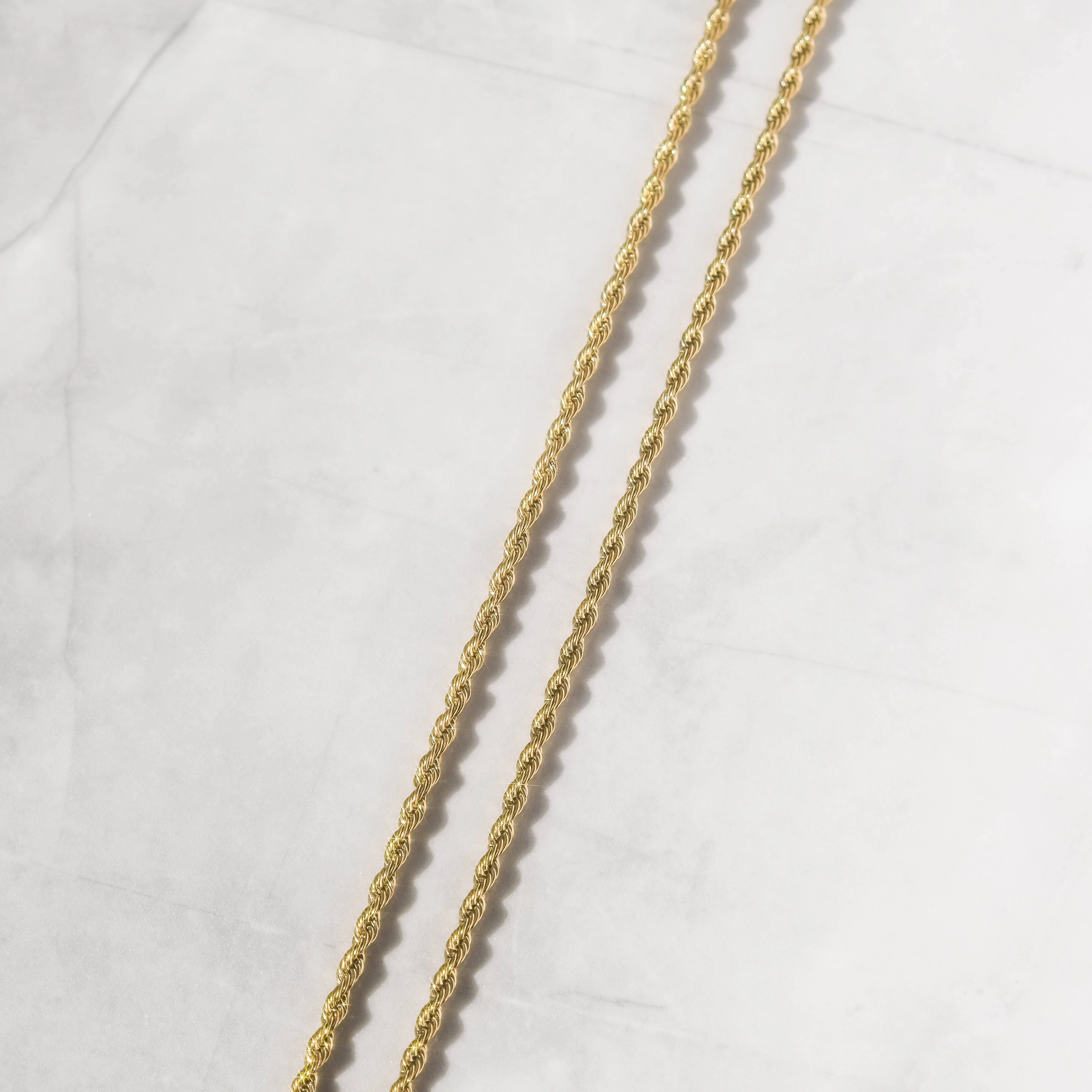 3mm Rope Chain Gold - Image 6