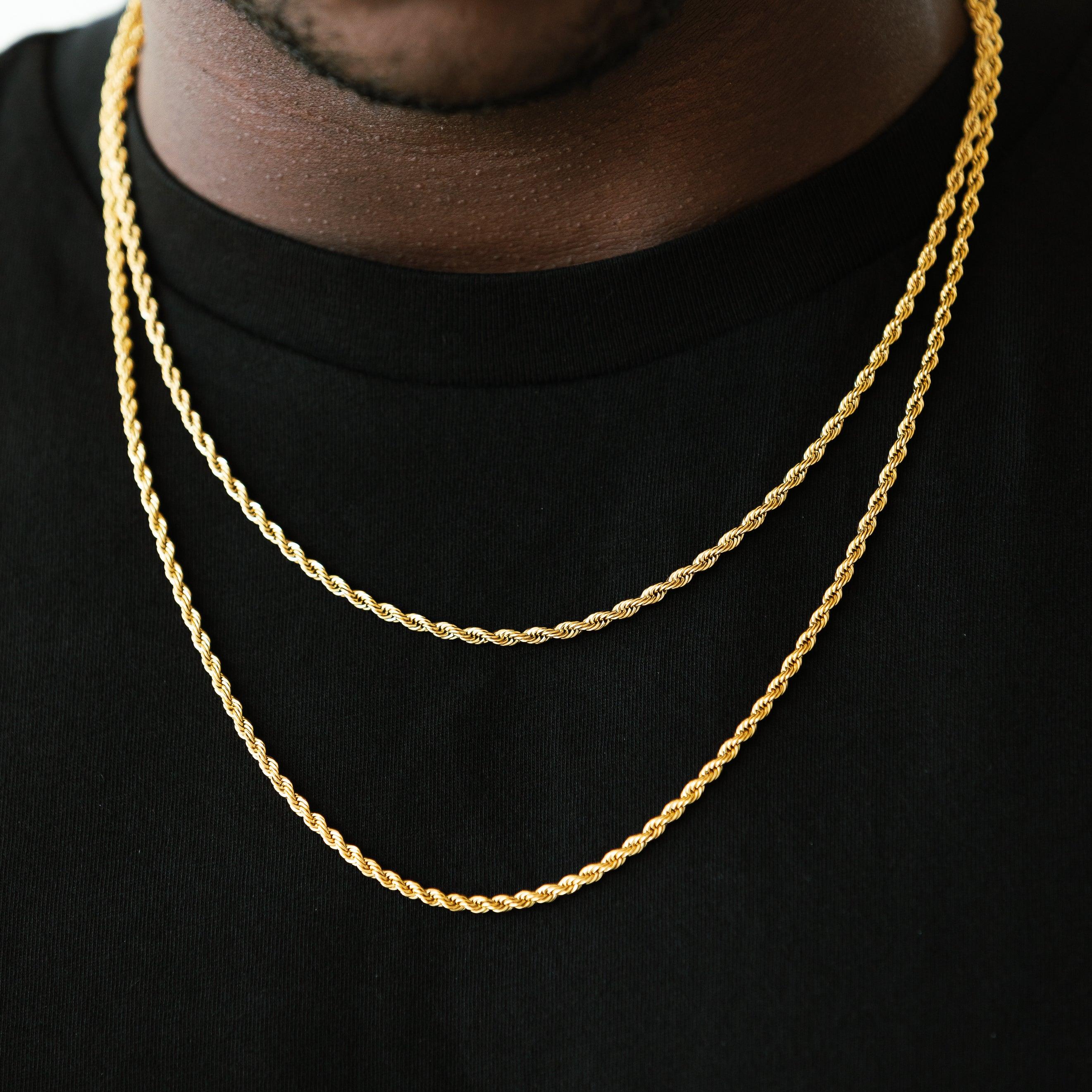 3mm Rope Chain Gold - Image 7