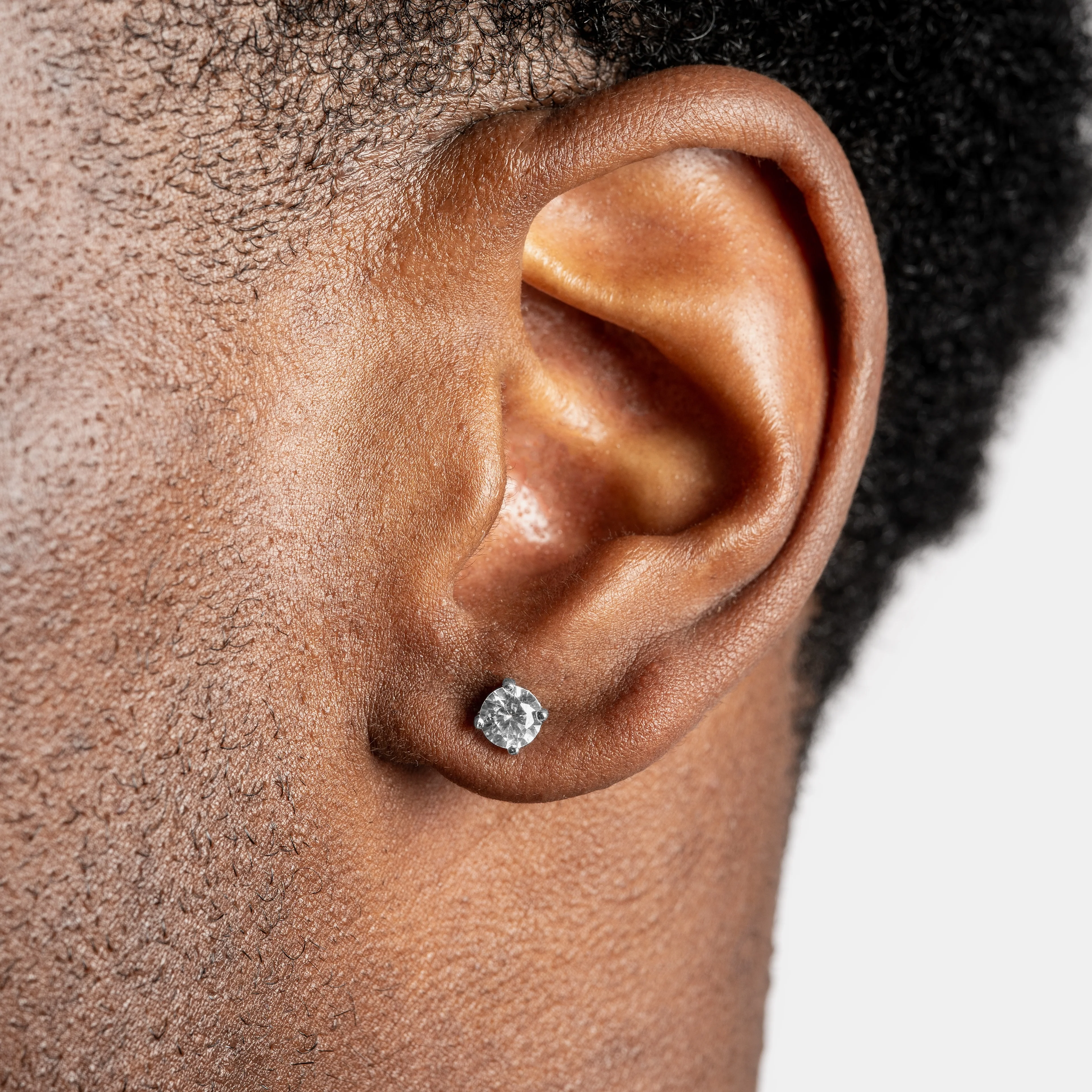 5mm Round Cut Moissanite Earrings
