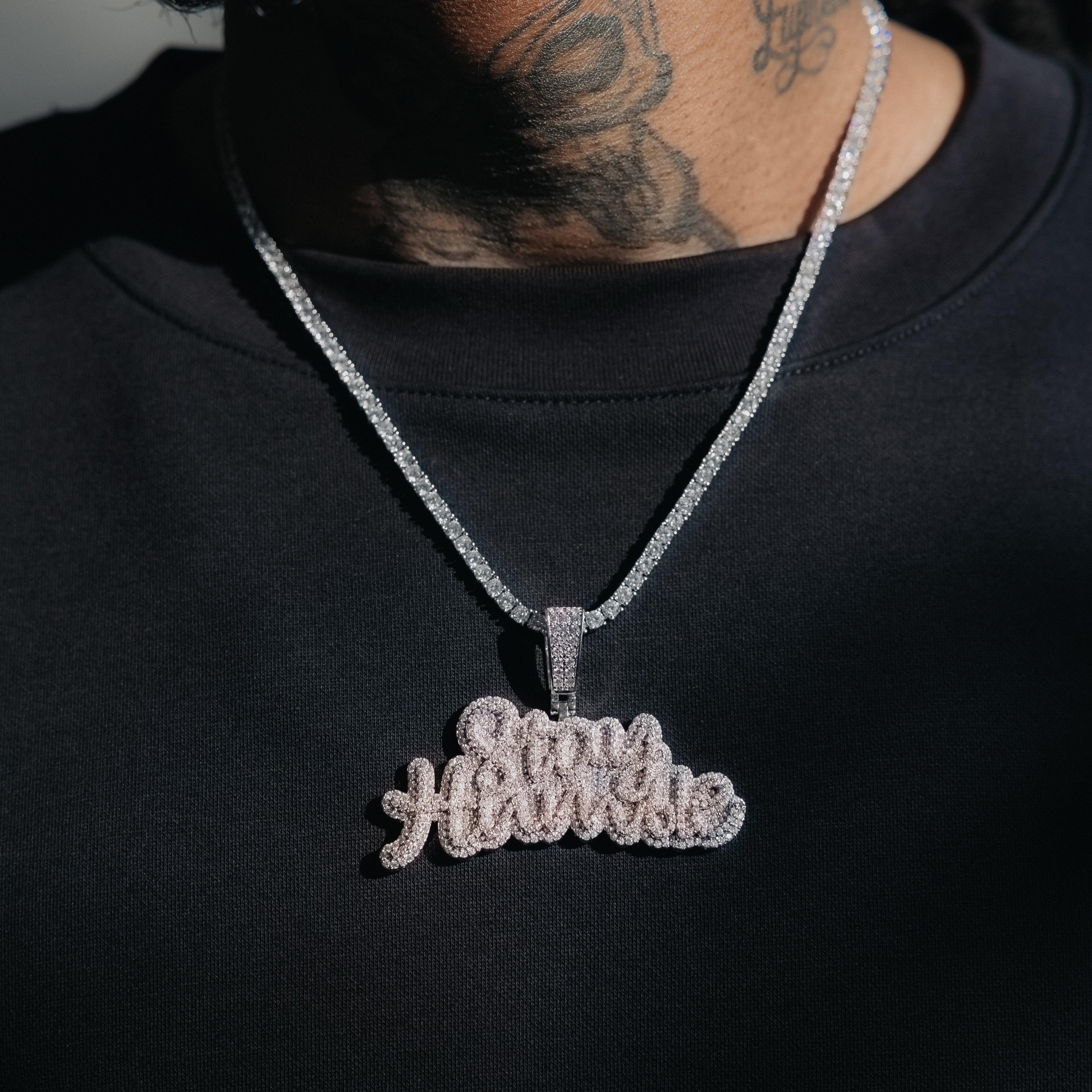 Script Custom Letter Pendant - Image 6