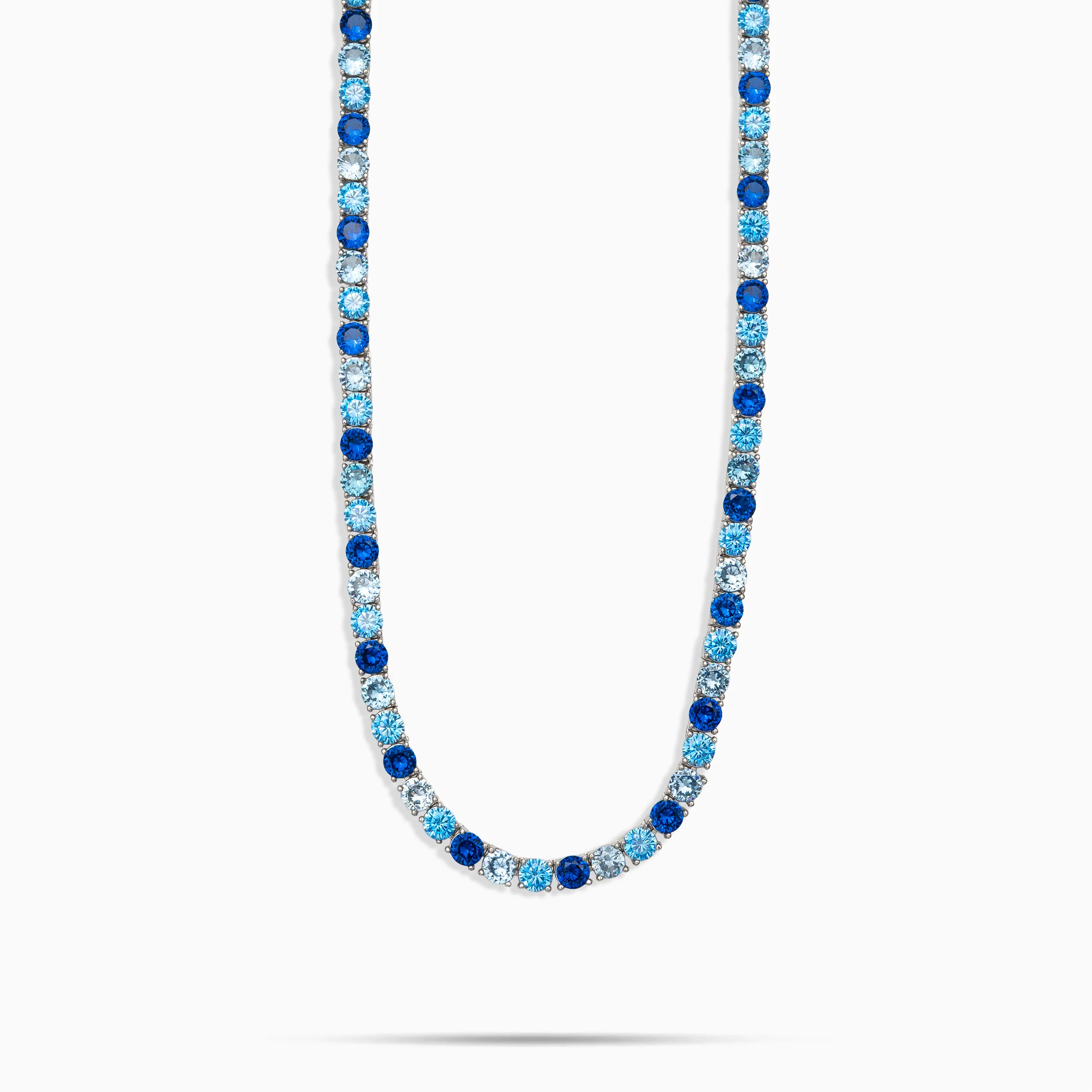5mm Tri-Blue Tennis Chain - Image 2