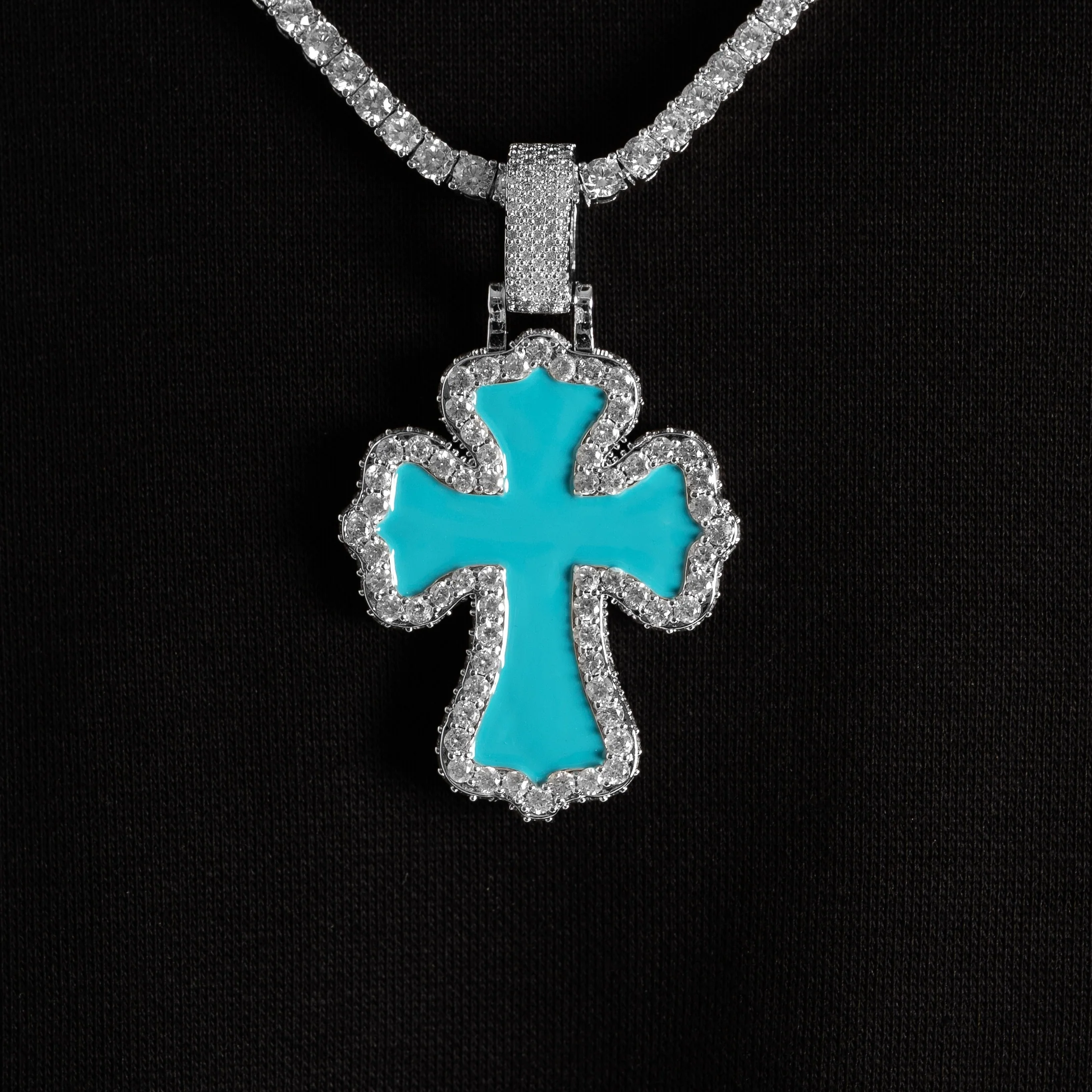 Turquoise Cross Pendant