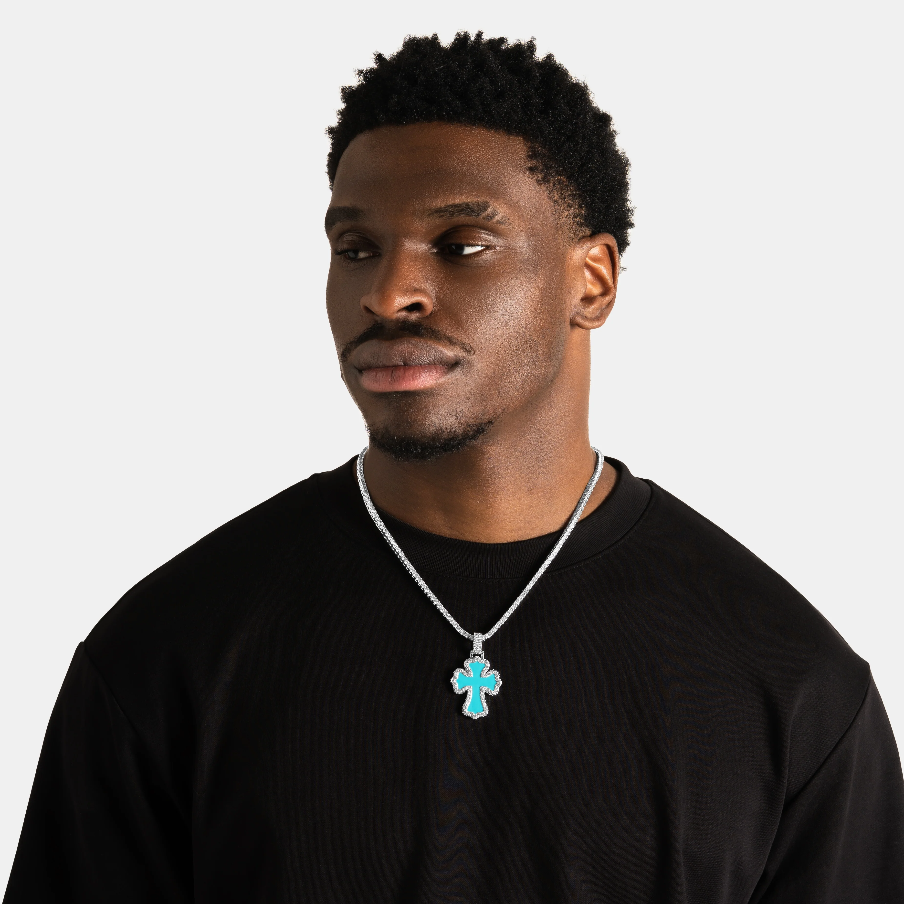 Turquoise Cross Pendant - Image 4