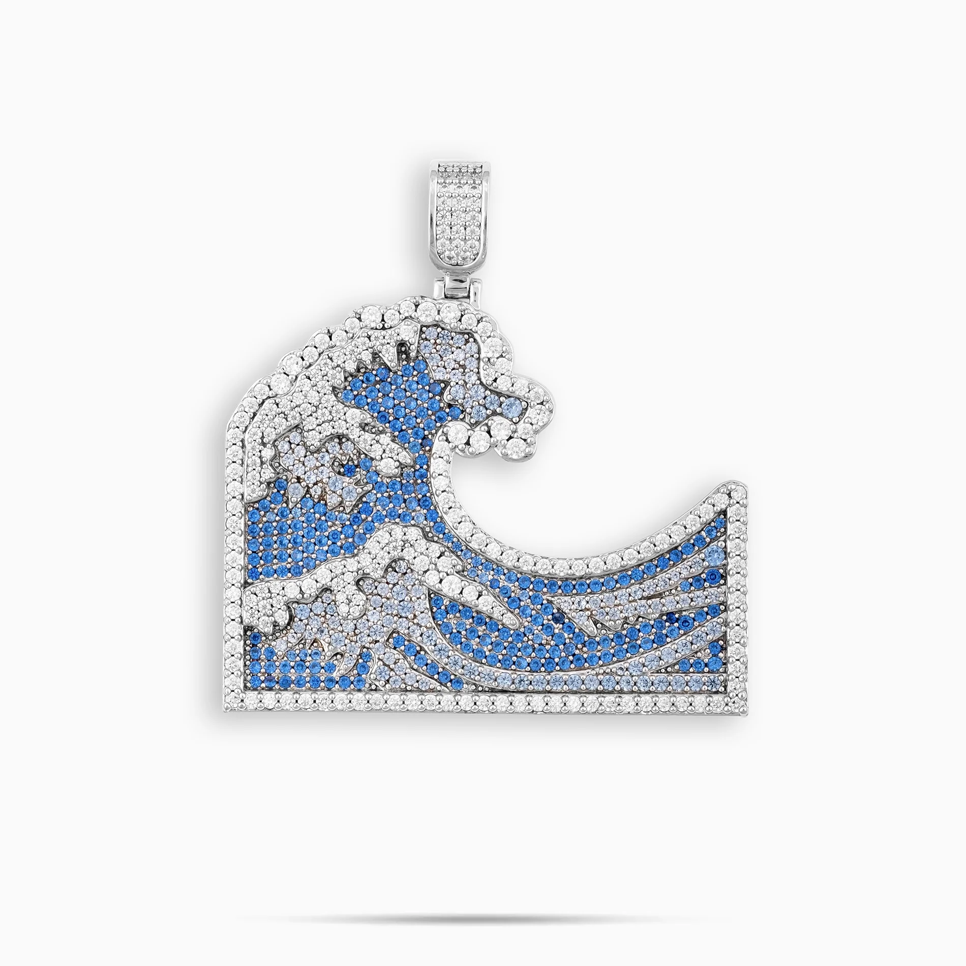 Wave Pendant w/ Blue Stones - Image 2